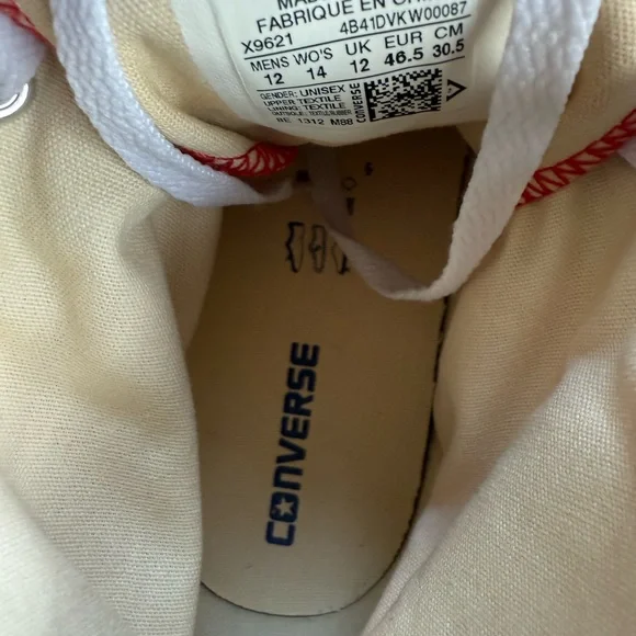 Converse Chuck Taylor All Star High Top Red men 12. Like new - Picture 5 of 10